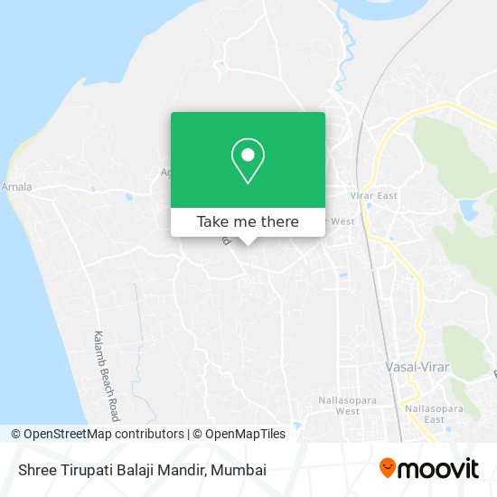 Shree Tirupati Balaji Mandir map