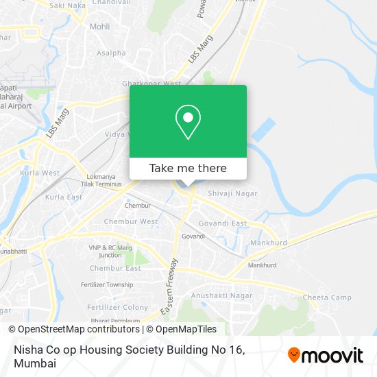 Nisha Co op Housing Society Building No 16 map