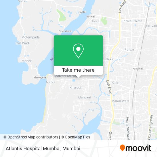 Atlantis Hospital Mumbai map
