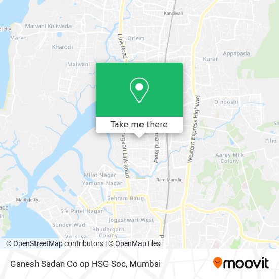 Ganesh Sadan Co op HSG Soc map