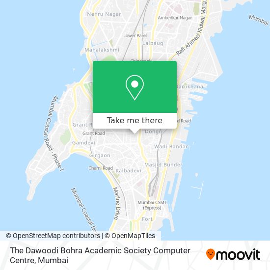 The Dawoodi Bohra Academic Society Computer Centre map