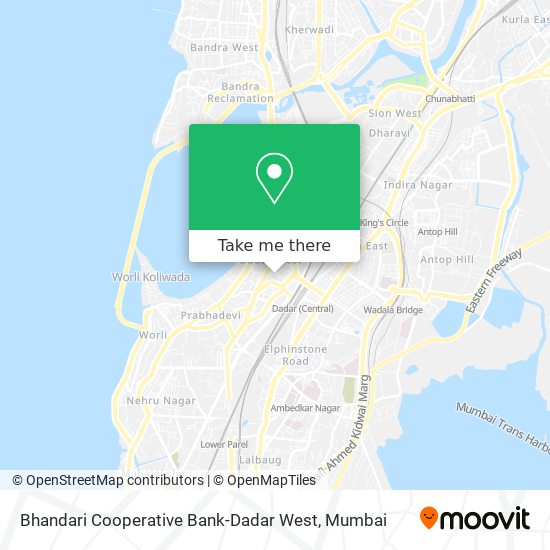 Bhandari Cooperative Bank-Dadar West map