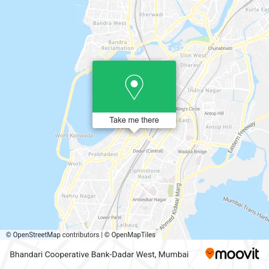 Bhandari Cooperative Bank-Dadar West map