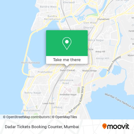Dadar Tickets Booking Counter map