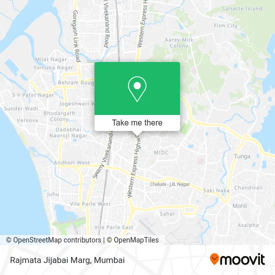 Rajmata Jijabai Marg map