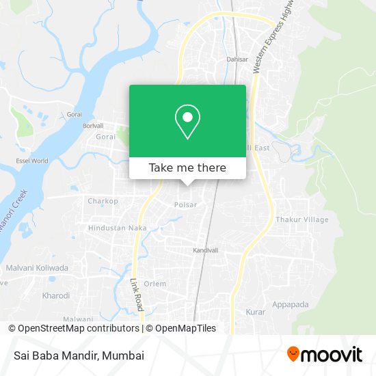 Sai Baba Mandir map