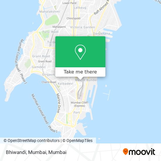 Bhiwandi, Mumbai map