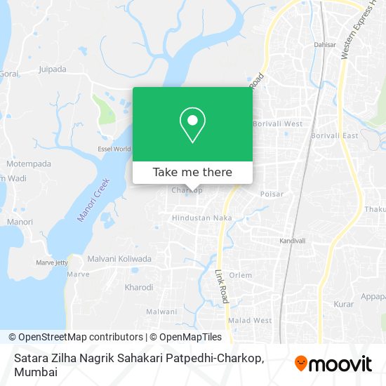 Satara Zilha Nagrik Sahakari Patpedhi-Charkop map