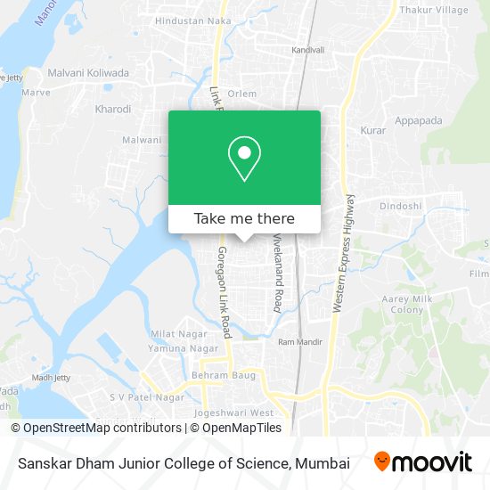 Sanskar Dham Junior College of Science map