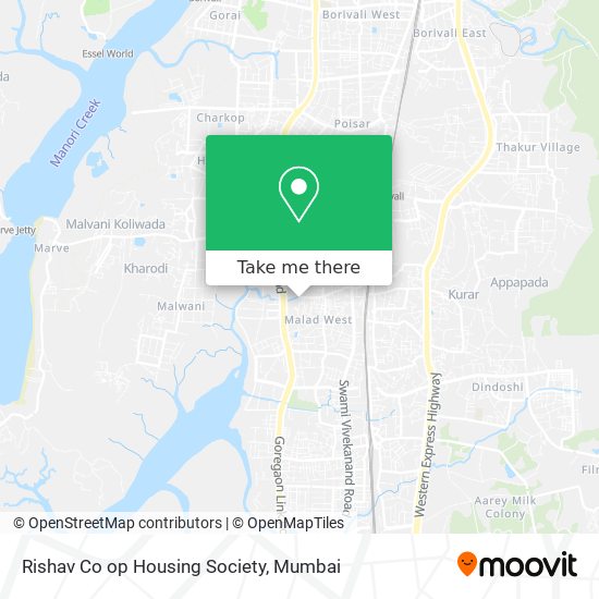 Rishav Co op Housing Society map