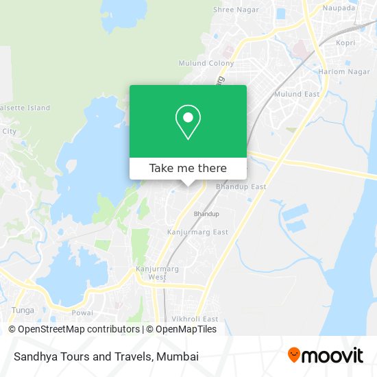 Sandhya Tours and Travels map