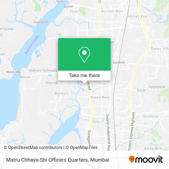 Matru Chhaya-Sbi Officers Quarters map