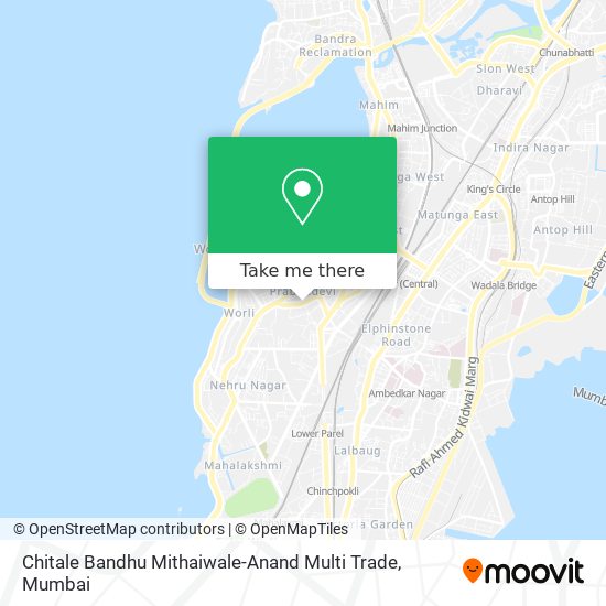 Chitale Bandhu Mithaiwale-Anand Multi Trade map