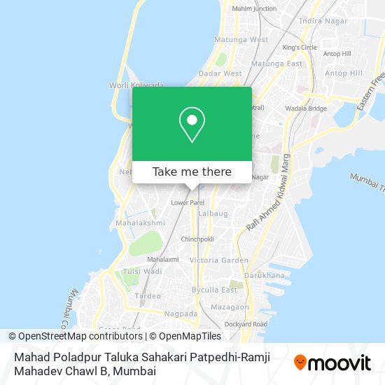 Mahad Poladpur Taluka Sahakari Patpedhi-Ramji Mahadev Chawl B map