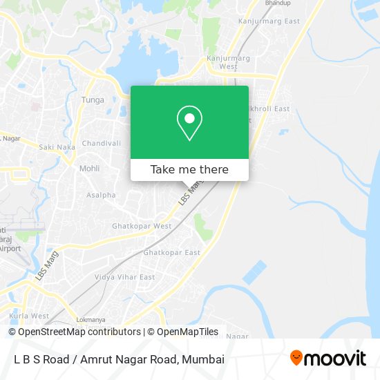 L B S Road / Amrut Nagar Road map