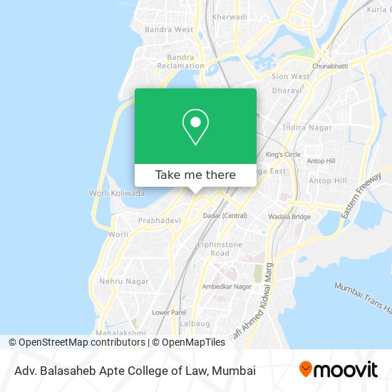 Adv. Balasaheb Apte College of Law map