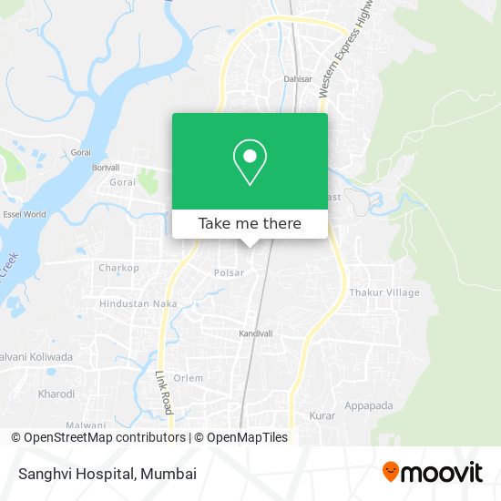 Sanghvi Hospital map