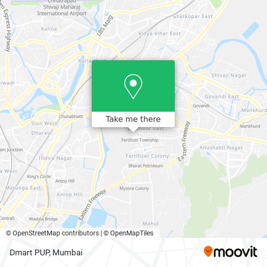 Dmart PUP map