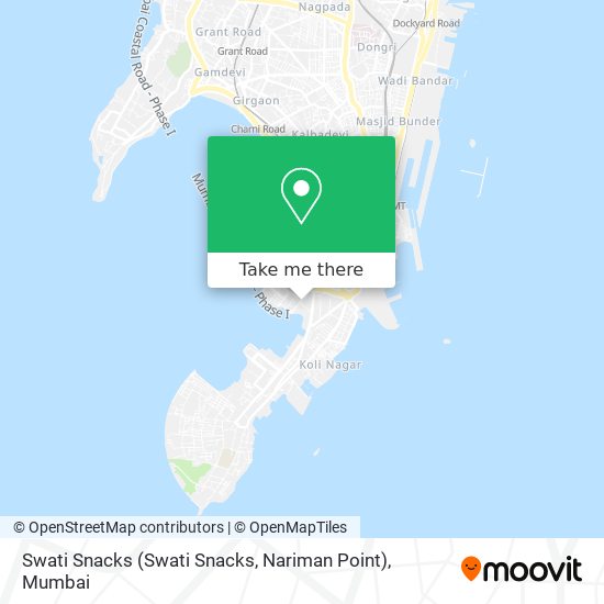 Swati Snacks (Swati Snacks, Nariman Point) map