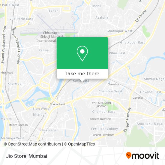 Jio Store map