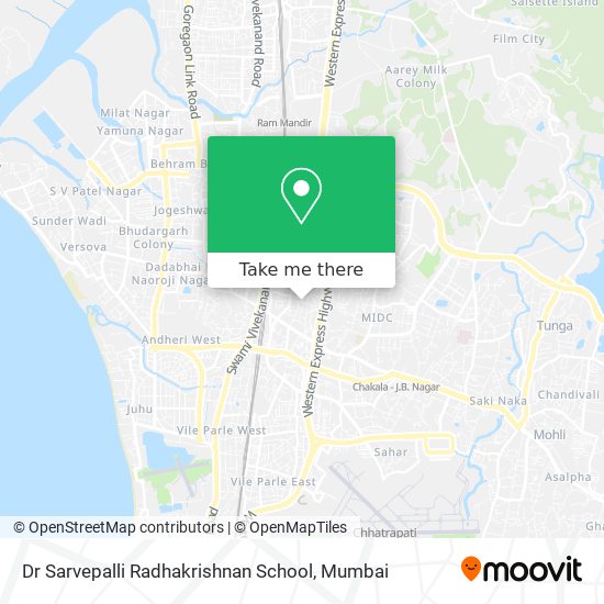 Dr Sarvepalli Radhakrishnan School map