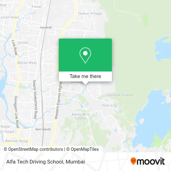Alfa Tech Driving School map