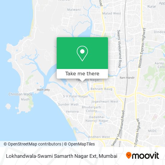 Lokhandwala-Swami Samarth Nagar Ext map