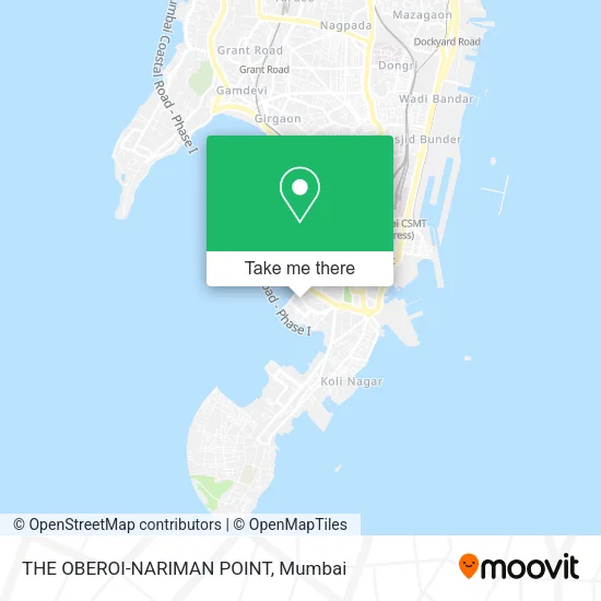 THE OBEROI-NARIMAN POINT map
