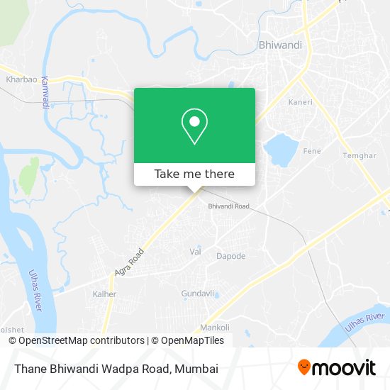 Thane Bhiwandi Wadpa Road map