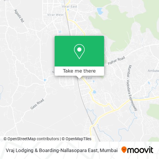 Vraj Lodging & Boarding-Nallasopara East map