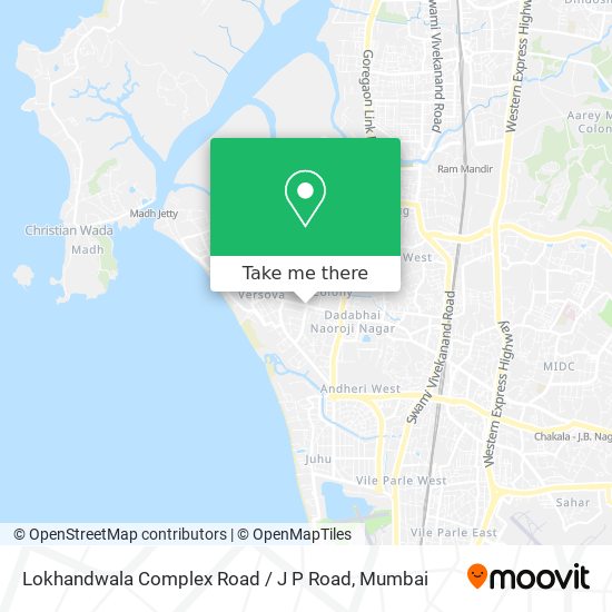 Lokhandwala Complex Road / J P Road map