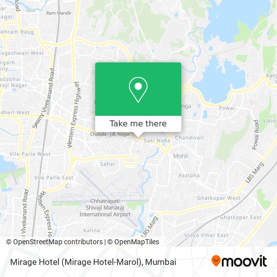 Mirage Hotel (Mirage Hotel-Marol) map