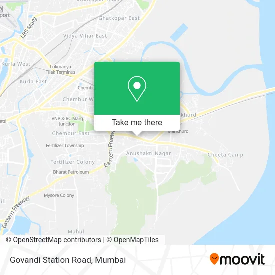 Govandi Station Road map