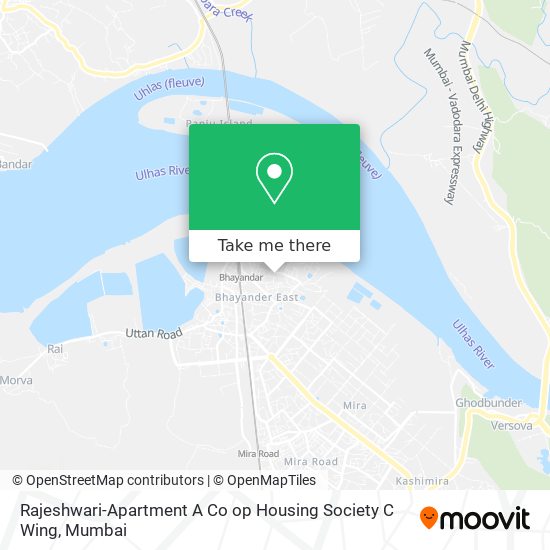 Rajeshwari-Apartment A Co op Housing Society C Wing map