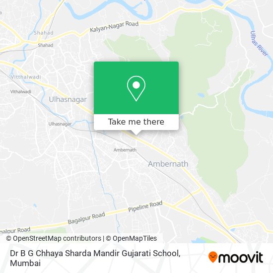 Dr B G Chhaya Sharda Mandir Gujarati School map