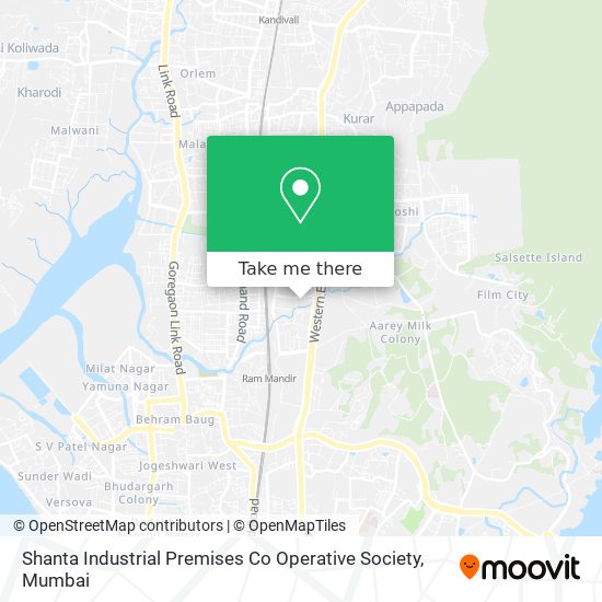 Shanta Industrial Premises Co Operative Society map