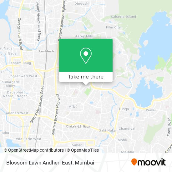 Blossom Lawn Andheri East map