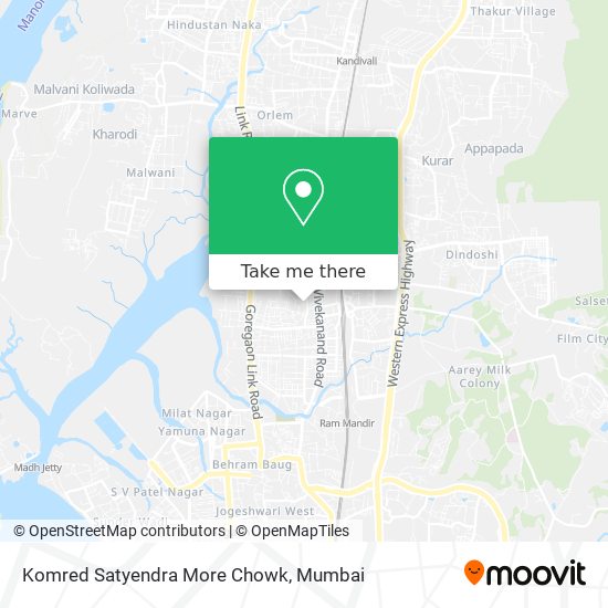 Komred Satyendra More Chowk map