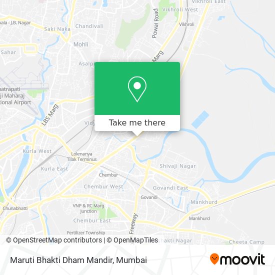 Maruti Bhakti Dham Mandir map