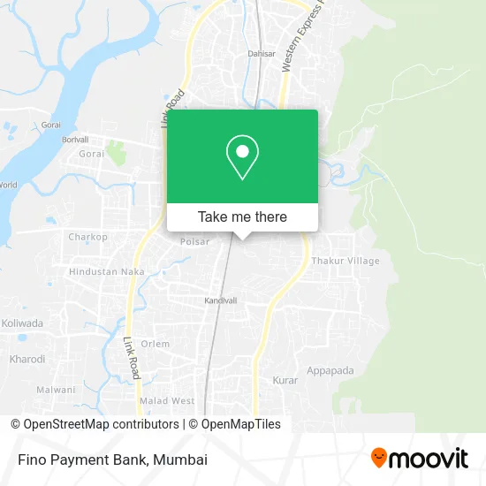Fino Payment Bank map