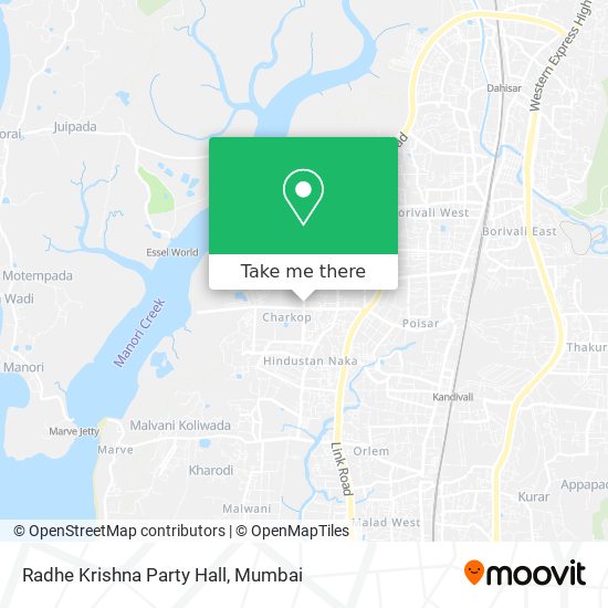 Radhe Krishna Party Hall map