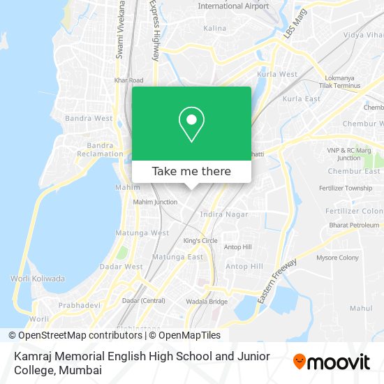 Kamraj Memorial English High School and Junior College map