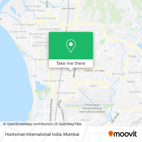 Huntsman International India map