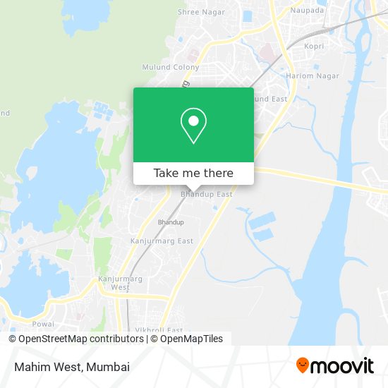 Mahim West map