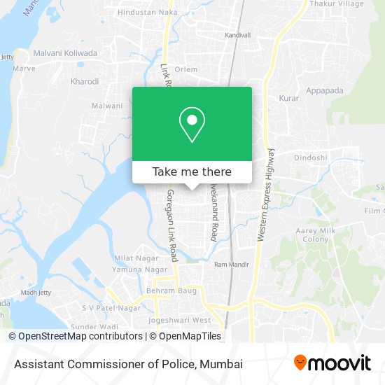 Assistant Commissioner of Police map
