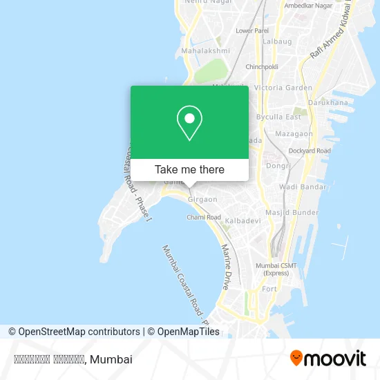 गिरगांव चौपाटी map