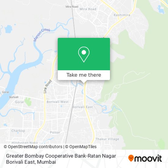 Greater Bombay Cooperative Bank-Ratan Nagar Borivali East map