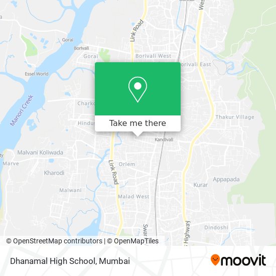 Dhanamal High School map