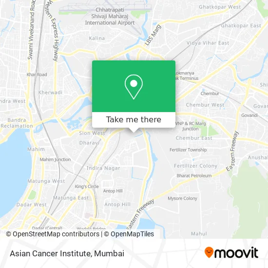 Asian Cancer Institute map