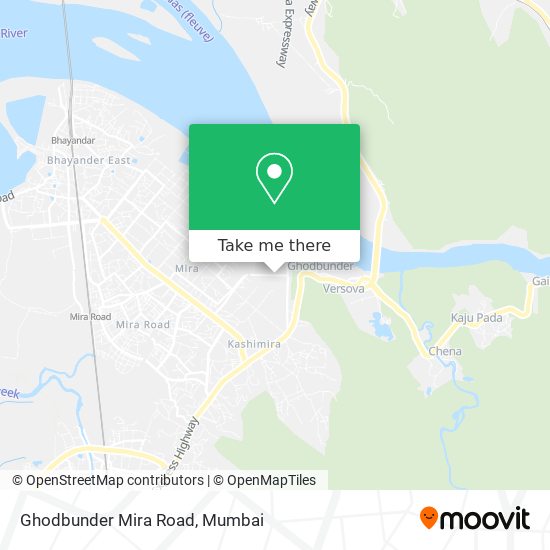 Ghodbunder Mira Road map